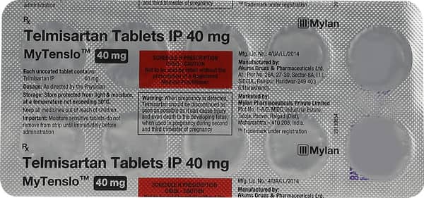 Mytenslo 40mg Strip Of 10 Tablets