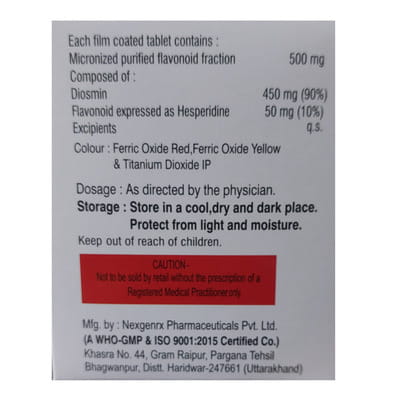 Venochek 500mg Strip Of 7 Tablets