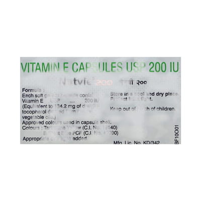 Natvie 200iu Strip Of 10 Capsules