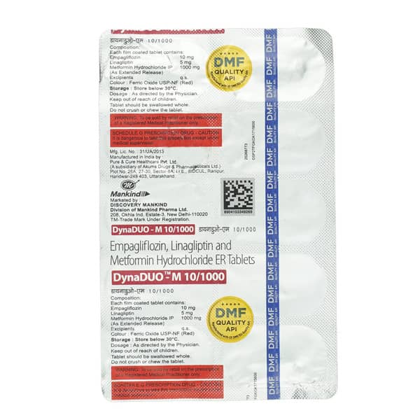 Dynaduo M 10/1000Mg Strip Of 10 Tablets