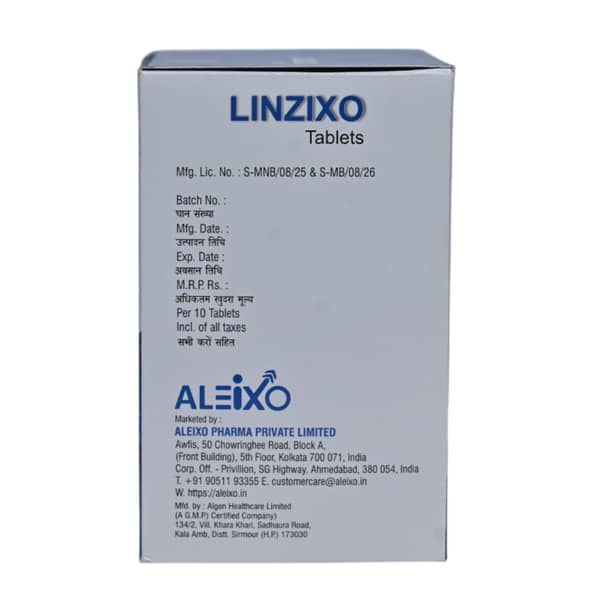 Linzixo 600mg Strip Of 10 Tablets