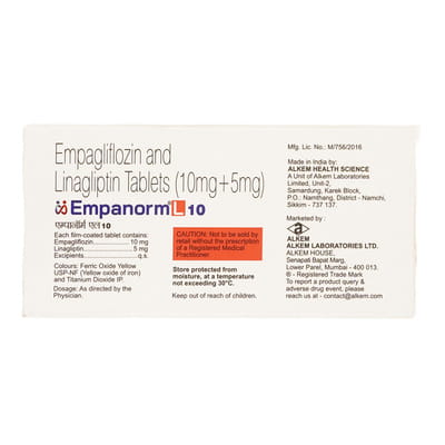 Empanorm L 10mg Strip Of 10 Tablets