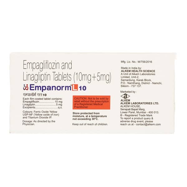 Empanorm L 10Mg Strip Of 10 Tablets