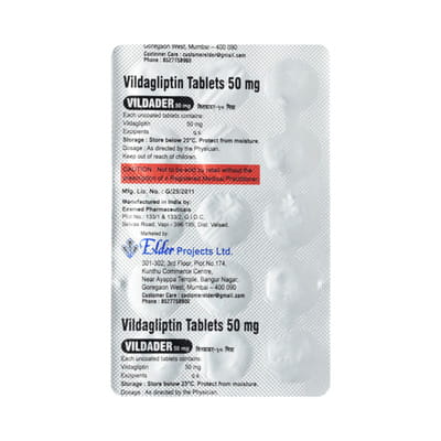 Vildader 50mg Strip Of 15 Tablets