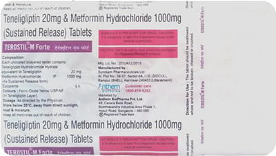 Terostil M Forte Strip Of 10 Tablets