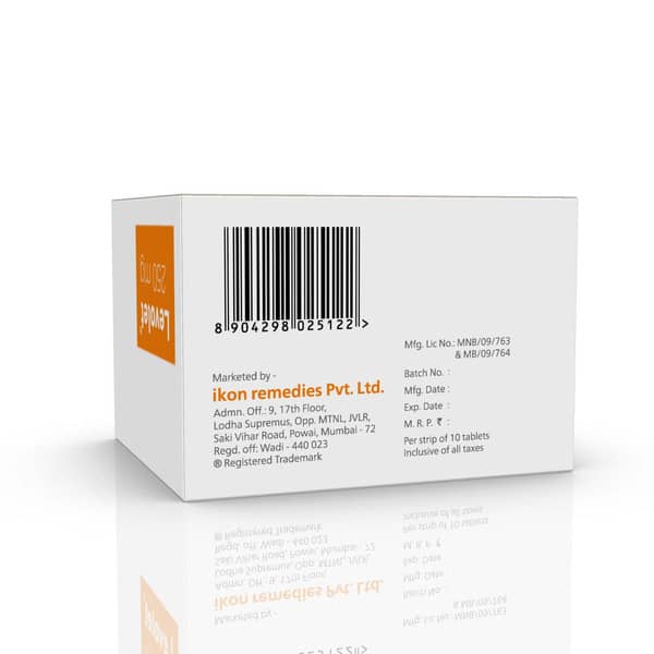 Levolet 250Mg Strip Of 10 Tablets