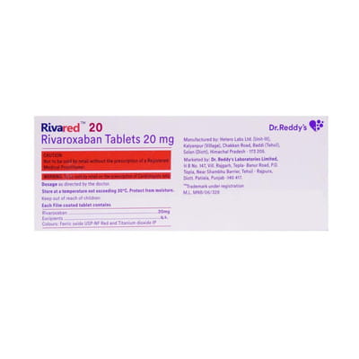 Rivared 20mg Strip Of 10 Tablets