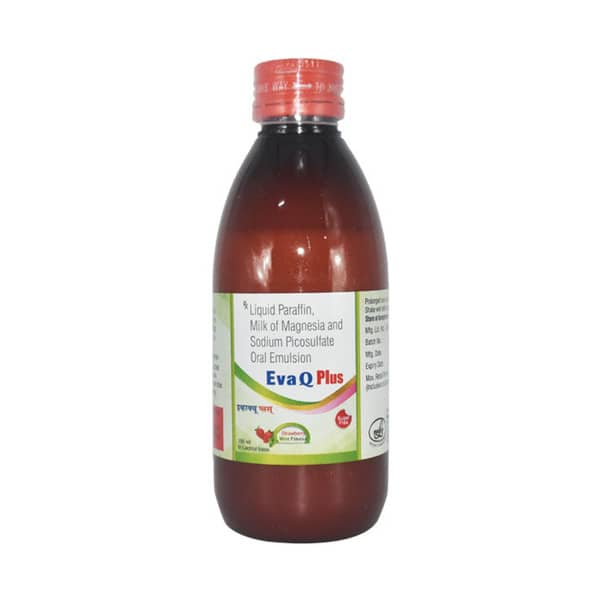 Eva Q Plus Strawberry Mint Flavour Sugar Free Bottle Of 150ml Emulsion