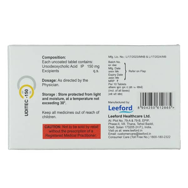 Uditec 150 Strip Of 10 Tablets