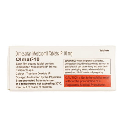 Olmat 10mg Strip Of 10 Tablets