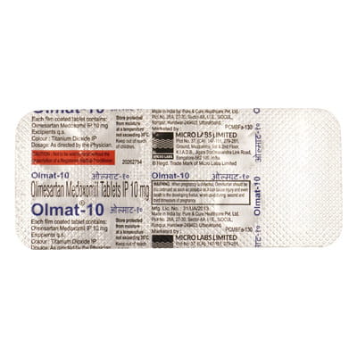 Olmat 10mg Strip Of 10 Tablets