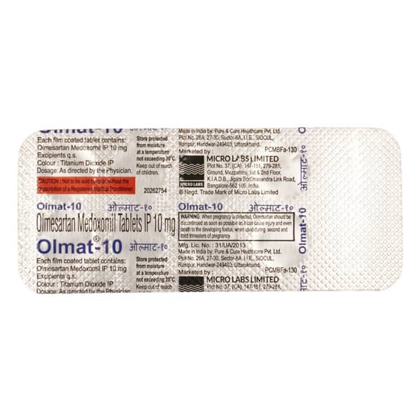 Olmat 10Mg Strip Of 10 Tablets