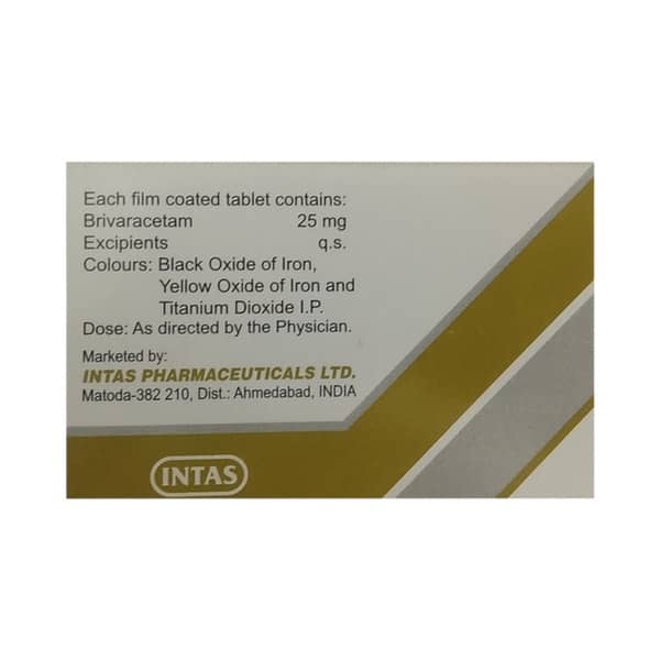 Brivazen 25mg Strip Of 15 Tablets