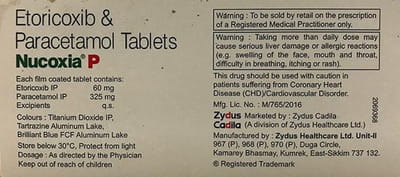 Nucoxia P Strip Of 15 Tablets