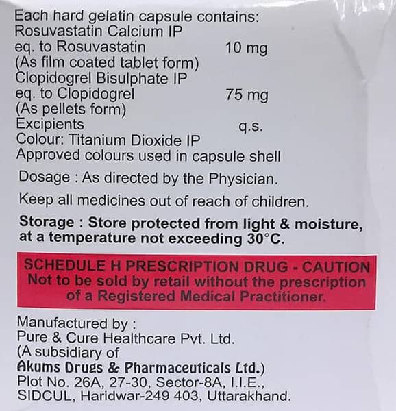Advastat Cv 10mg Strip Of 10 Capsules: Uses, Side Effects, Price ...