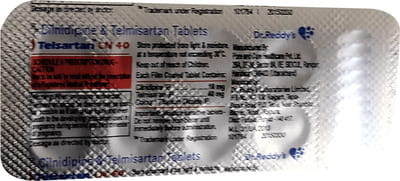 Telsartan Ln 10/40mg Strip Of 10 Tablets