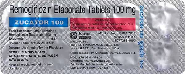 Zucator 100mg Strip Of 10 Tablets