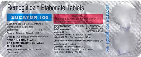 Zucator 100mg Strip Of 10 Tablets
