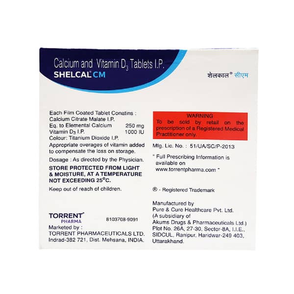 Shelcal Cm Strip Of 15 Tablets