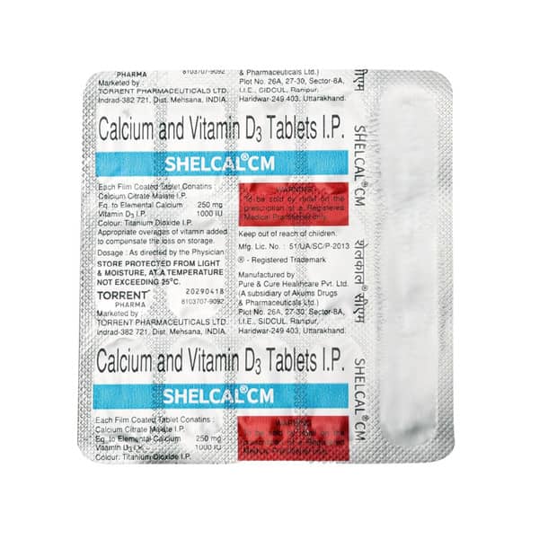 Shelcal Cm Strip Of 15 Tablets