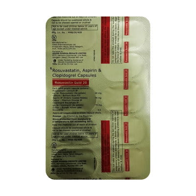 Rosuvastin Gold 20mg Strip Of 10 Capsules