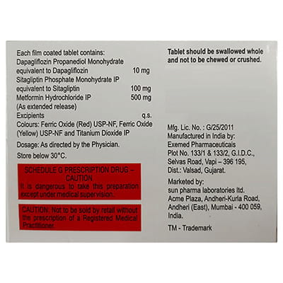 Istamet D Xr 500mg Strip Of 7 Tablets