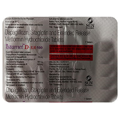 Istamet D Xr 500mg Strip Of 7 Tablets