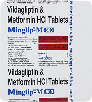 Minglip M 500/50mg Strip Of 15 Tablets
