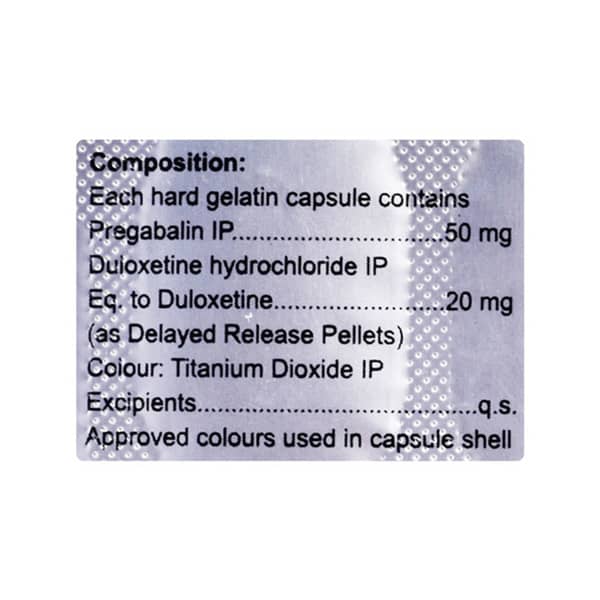 Nervmax D 50/20mg Strip Of 10 Capsules