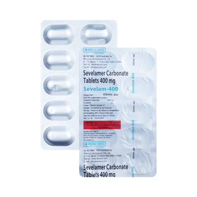 Sevelam Cp 400mg Bottle Of 30 Tablets