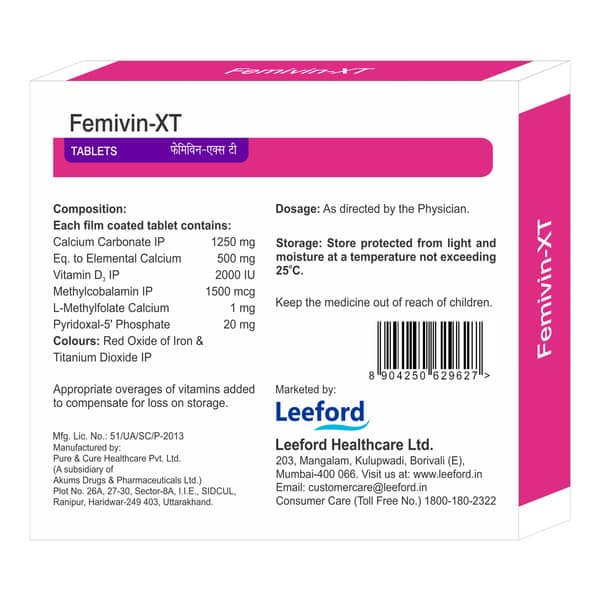 Femivin Xt Strip Of 15 Tablets