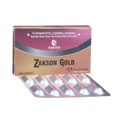 Zakson Gold Strip Of 10 Tablets
