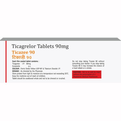 Ticazee 90mg Strip Of 14 Tablets