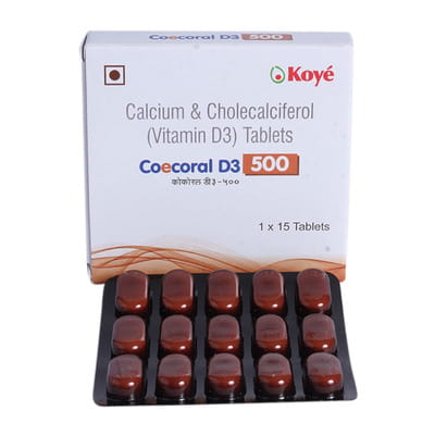Coecoral D3 500mg Strip Of 15 Tablets