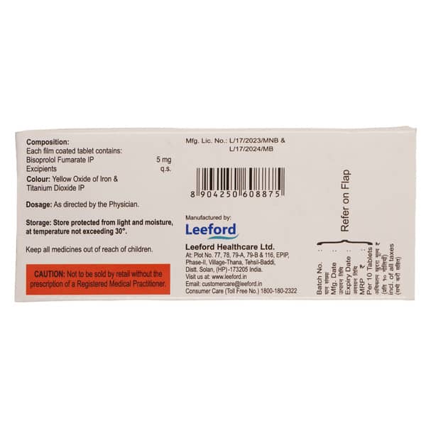Bisotril 5mg Strip Of 10 Tablets
