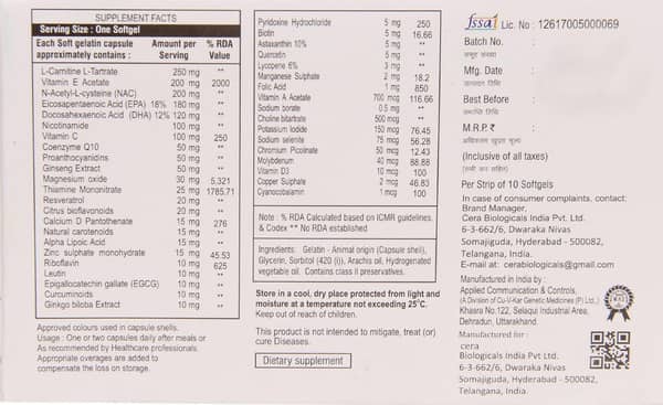 Ceraday Strip Of 10 Capsules
