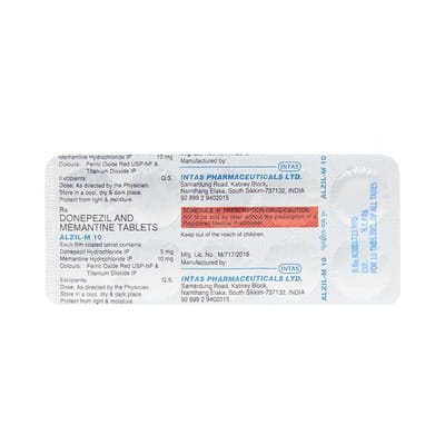 Alzil M 10/10mg Strip Of 10 Tablets