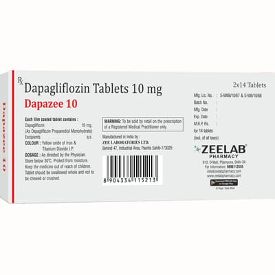 Dapazee 10mg Strip Of 14 Tablets