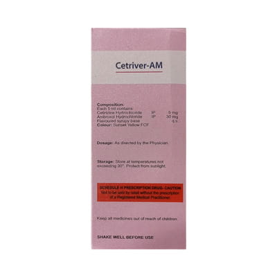 Cetriver Am Bottle Of 60ml Syrup