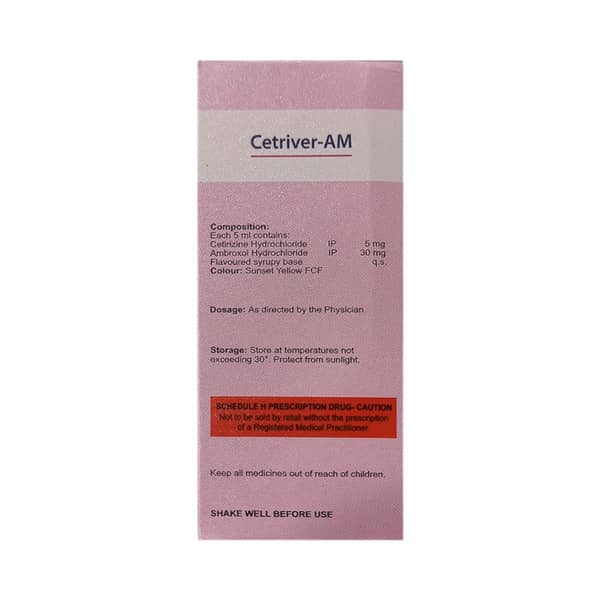 Cetriver Am Bottle Of 60ml Syrup