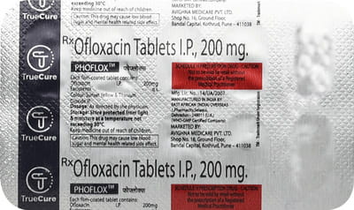 Phoflox 200mg Strip Of 10 Tablets