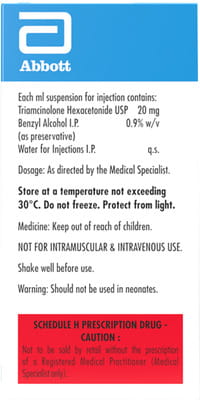 Kenacort Hexa 20mg Vial Of 1ml Suspension For Injection