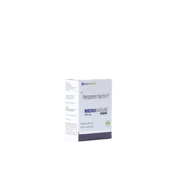 Merowemb 500mg Dry Vial Of 1 Powder For Injection