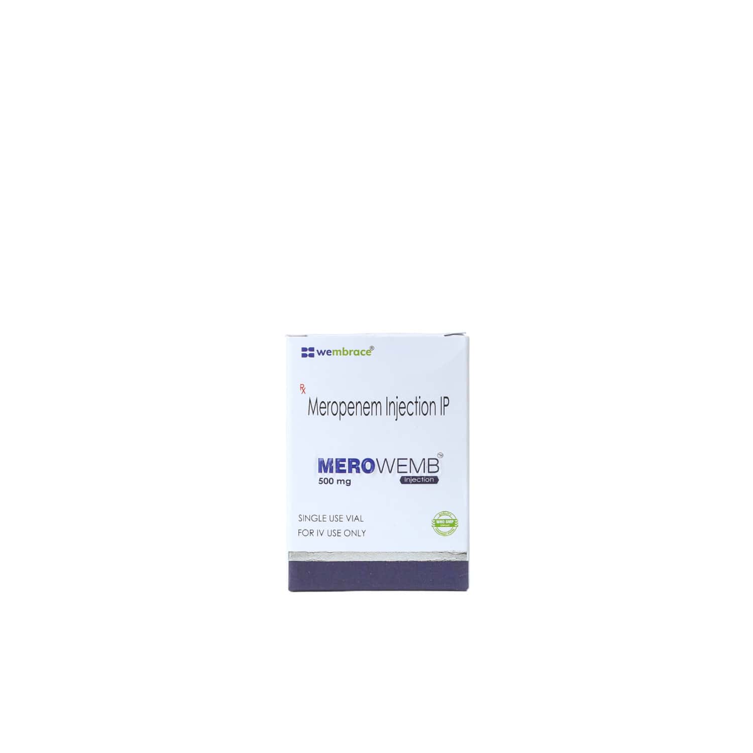 merowemb 500mg dry vial of 1 powder for injection