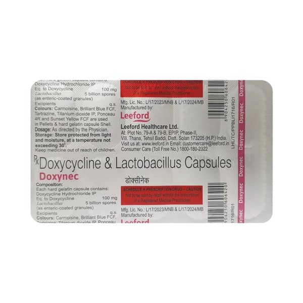Doxynec 100mg Strip Of 10 Capsules