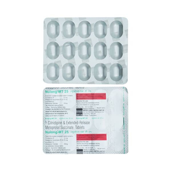Nulong Mt 10/25Mg Strip Of 15 Tablets