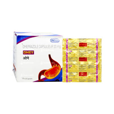 Omey 20mg Strip Of 20 Capsules