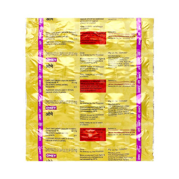 Omey 20mg Strip Of 20 Capsules