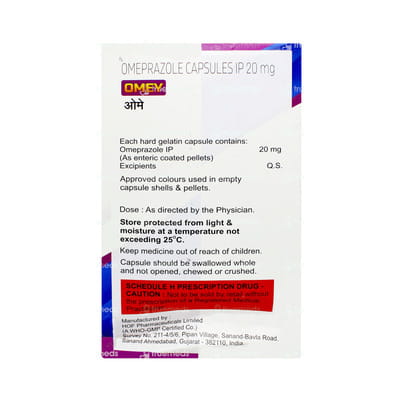 Omey 20mg Strip Of 20 Capsules