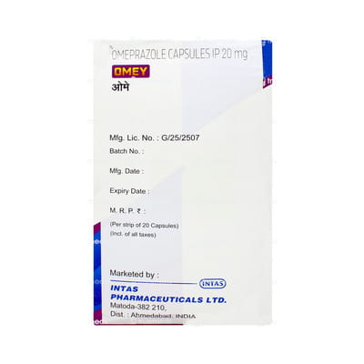 Omey 20mg Strip Of 20 Capsules